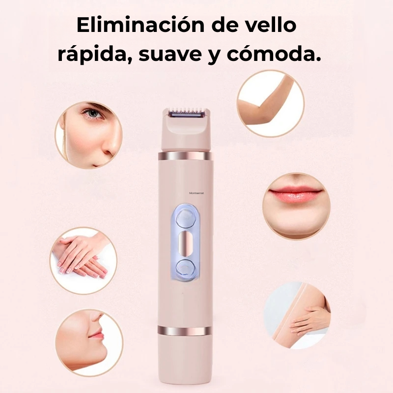 VelvetTech.Descubre nuestra Depiladora Eléctrica 2 en 1 para Mujer, la herramienta perfecta para mantener tu piel impecable