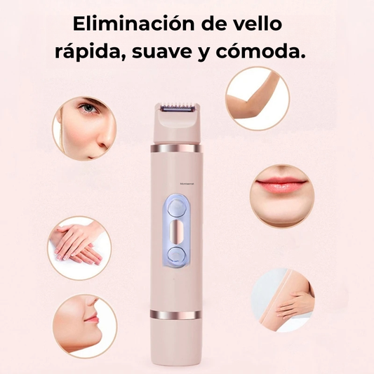 VelvetTech.Descubre nuestra Depiladora Eléctrica 2 en 1 para Mujer, la herramienta perfecta para mantener tu piel impecable