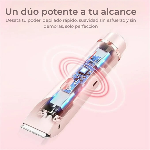 VelvetTech.Descubre nuestra Depiladora Eléctrica 2 en 1 para Mujer, la herramienta perfecta para mantener tu piel impecable